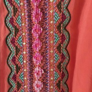 Beaded cotton dress
